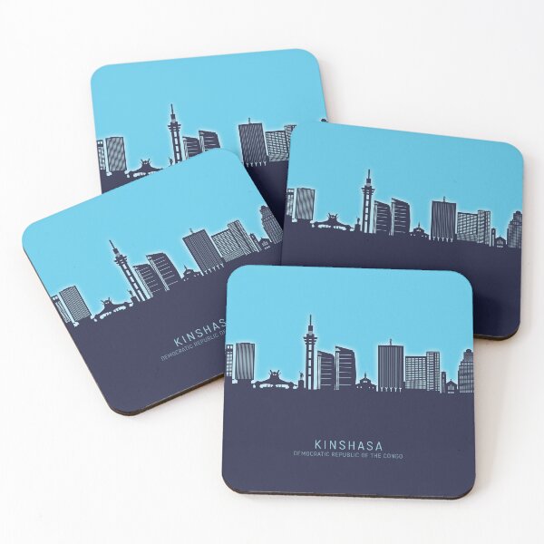 Item preview, Kinshasa Democratic Republic of the Congo Skyline designed and sold by ArtPrints.