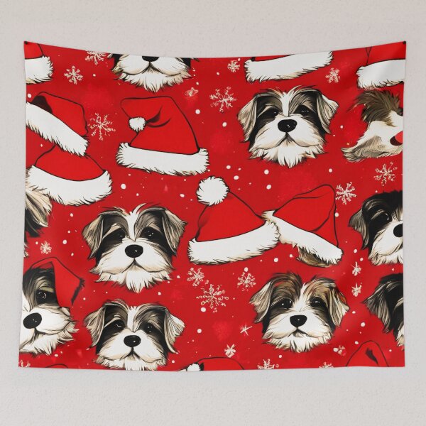 Item preview, Dog in a Santa Hat designed and sold by Zofia Sosnecka.