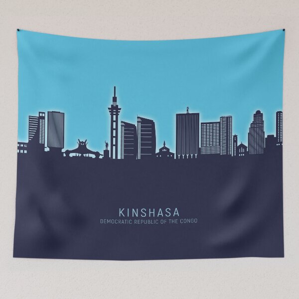 Item preview, Kinshasa Democratic Republic of the Congo Skyline designed and sold by ArtPrints.