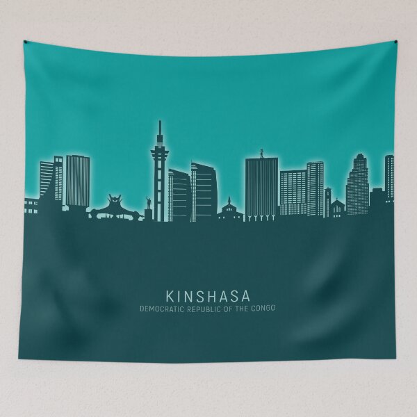 Item preview, Kinshasa Democratic Republic of the Congo Skyline designed and sold by ArtPrints.