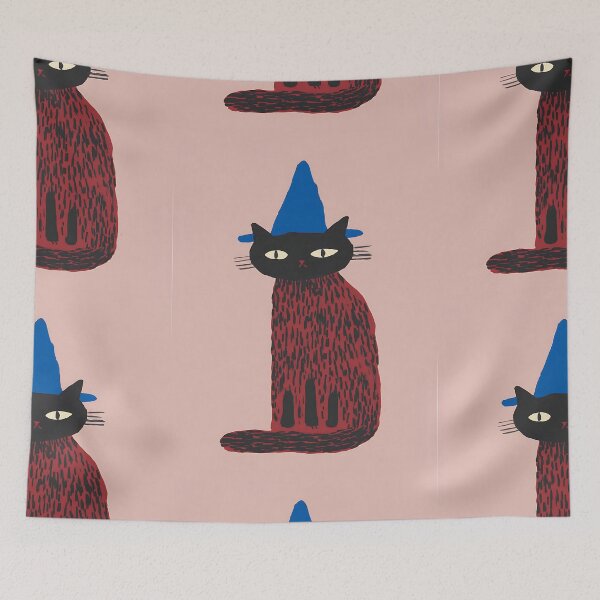 Item preview, Magical Black Witchy Cat designed and sold by bapupa.