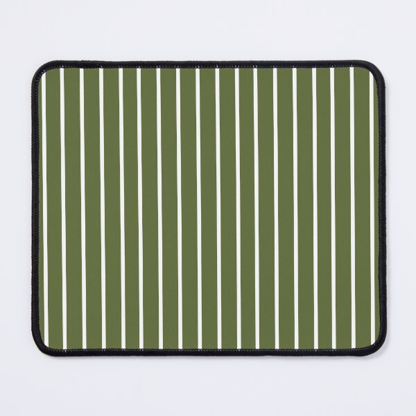 Item preview, Olive Green and Thin White Stripes Pinstripes designed and sold by OneThreeSix.