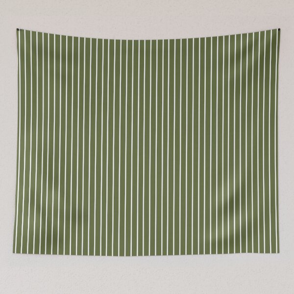 Item preview, Olive Green and Thin White Stripes Pinstripes designed and sold by OneThreeSix.