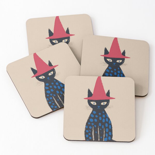 Item preview, Spooky Black Witchy Cat designed and sold by bapupa.