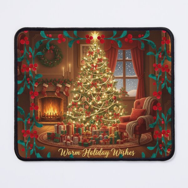 Item preview, Warm Holiday Wishes by the Christmas Tree designed and sold by Studio Yvonne .