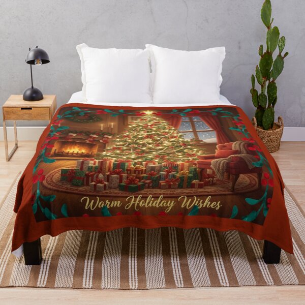 Item preview, Warm Holiday Wishes by the Christmas Tree designed and sold by Studio Yvonne .