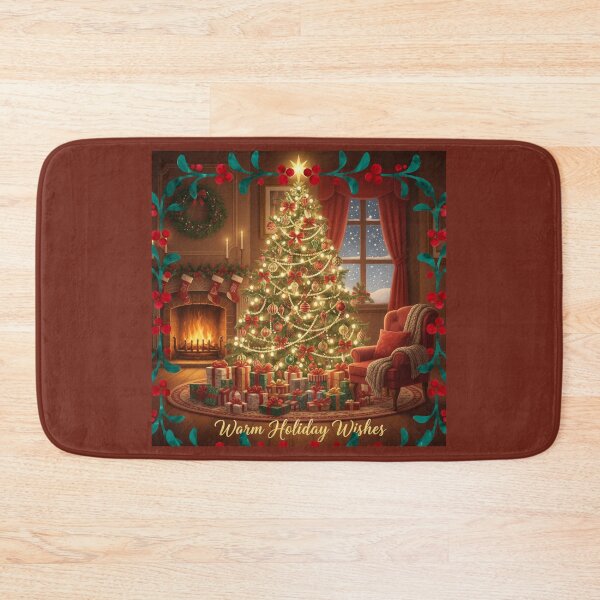 Item preview, Warm Holiday Wishes by the Christmas Tree designed and sold by Studio Yvonne .