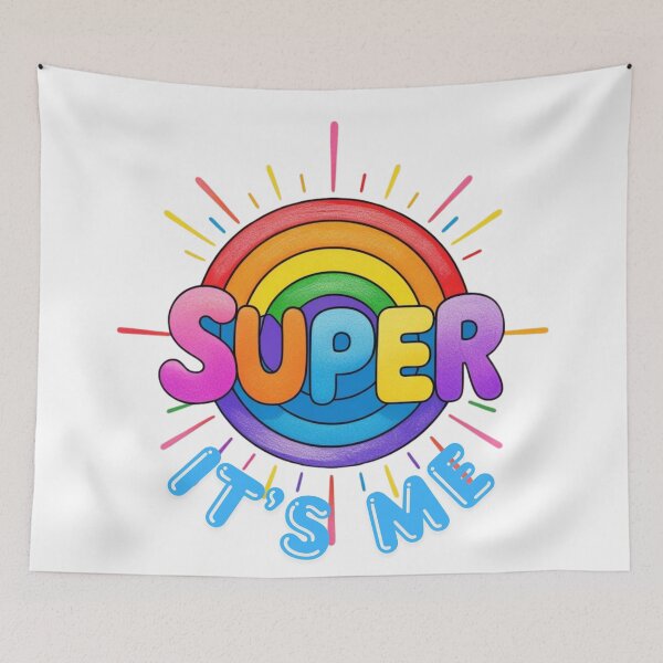 Item preview, Super Rainbow Retro Typography Shirt / Color Splash Tees designed and sold by Azazel77.