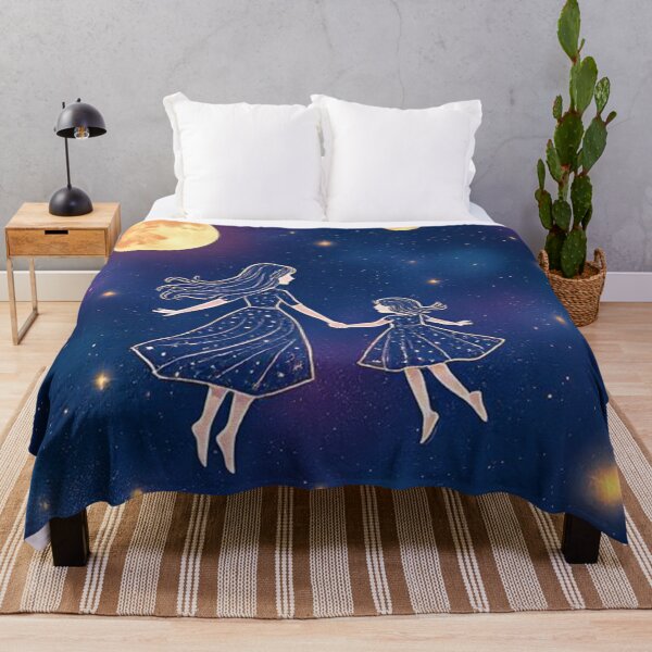 Item preview, Love Beyond the Stars – Mother and Daughter Galaxy Art designed and sold by Wizdem Artworkz.