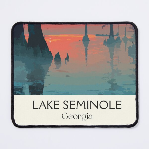 Item preview, Lake Seminole Georgia Sunset Art Print designed and sold by TuncGK.