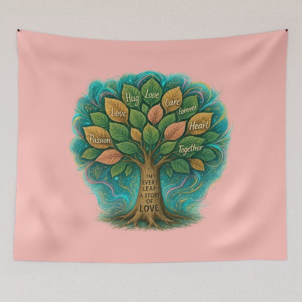 Item preview, Tree of Love – Inspirational Quote Art designed and sold by alizo74.