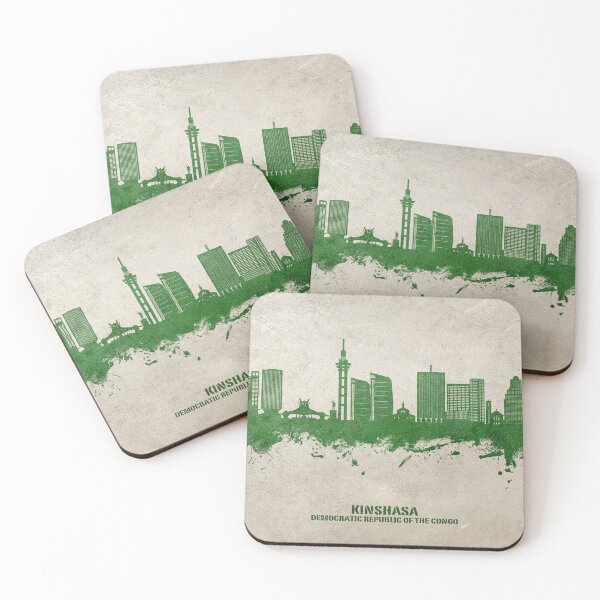 Item preview, Kinshasa Democratic Republic of the Congo Skyline designed and sold by ArtPrints.