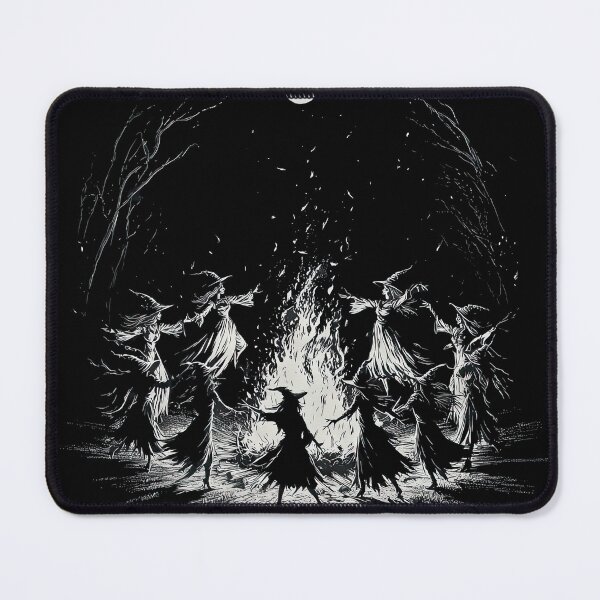 Item preview, Halloween witches dancing around a fire pagan wicca designed and sold by thewandswant.