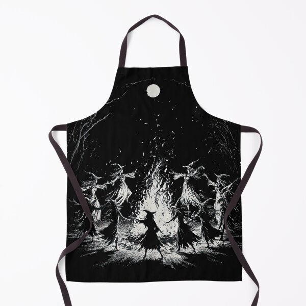 Item preview, Halloween witches dancing around a fire pagan wicca designed and sold by thewandswant.