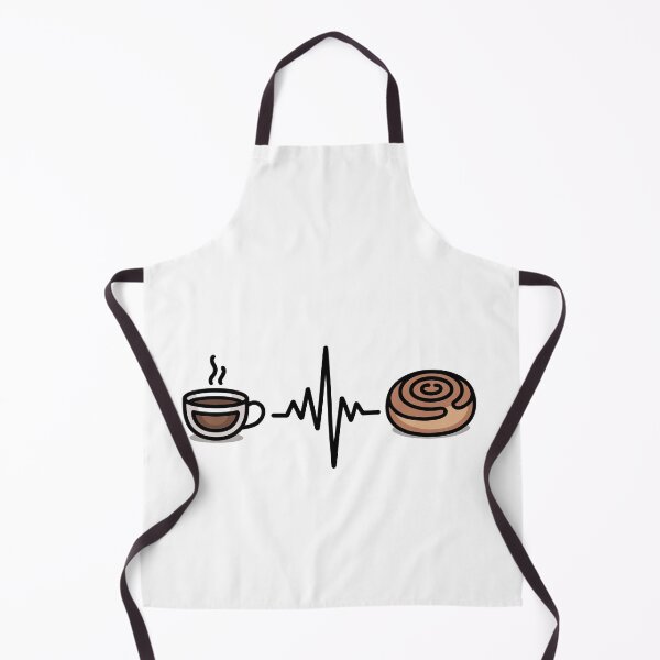 Item preview, kawaii Coffee and cinnamon roll heart beat designed and sold by jkrphoto.