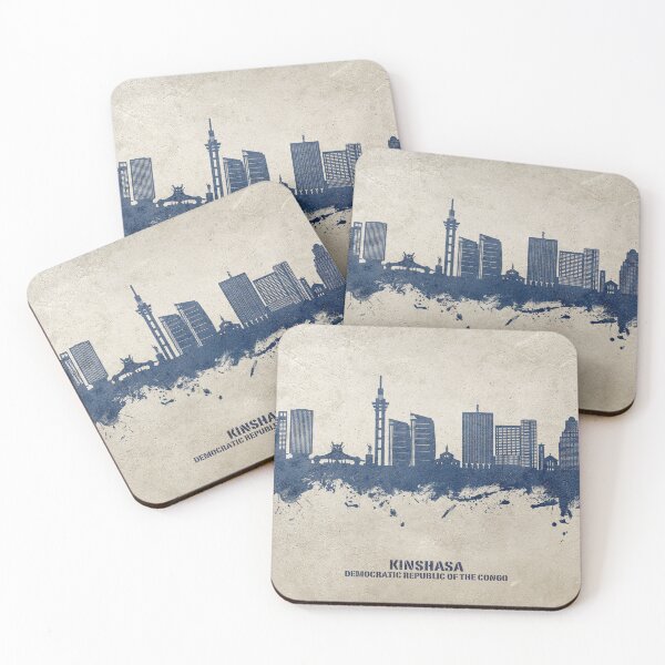 Item preview, Kinshasa Democratic Republic of the Congo Skyline designed and sold by ArtPrints.