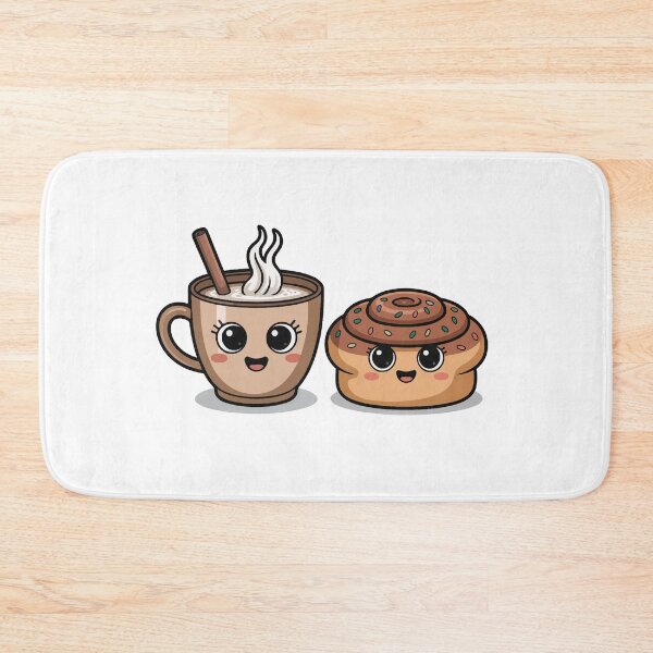 Item preview, kawaii Coffee and cinnamon roll designed and sold by jkrphoto.