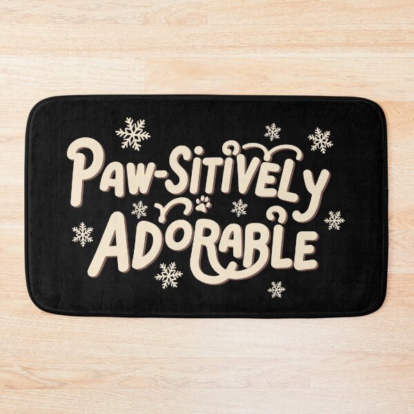 Item preview, Paw-Sitively Adorable Winter T-Shirt Design designed and sold by DavidTeeStudio.