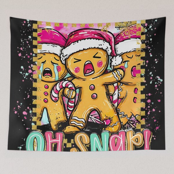 Item preview, Oh Snap! Funny Gingerbread Cookie Christmas Art | Cute Broken Cookie Holiday Design designed and sold by ReginaTrevino.
