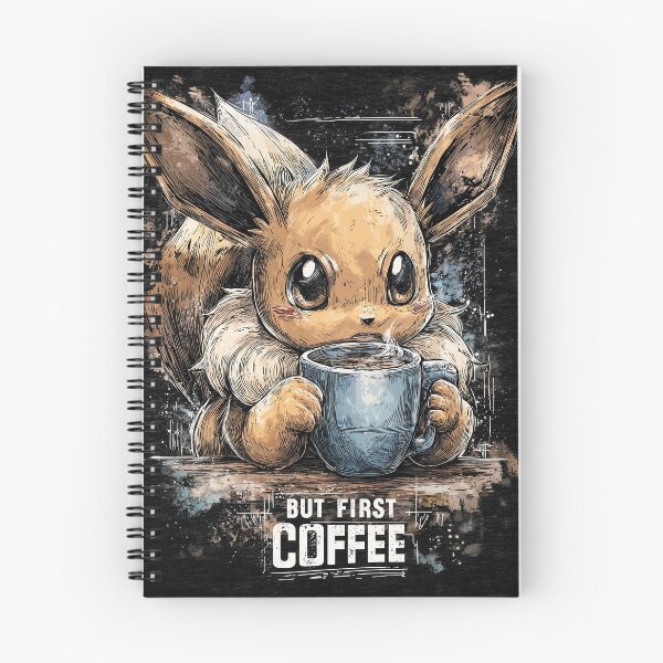 Item preview, Fluffy Eared Brew: But First, Coffee in Morning Evolutions designed and sold by Senpaiwaves.