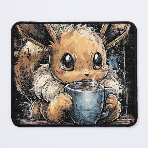 Item preview, Fluffy Eared Brew: But First, Coffee in Morning Evolutions designed and sold by Senpaiwaves.