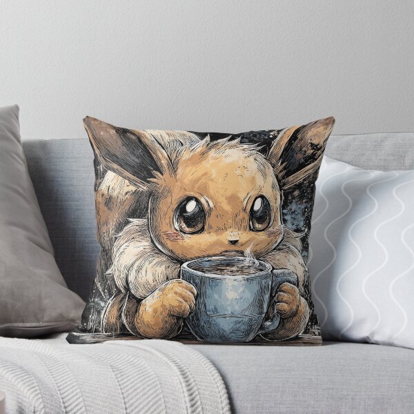 Item preview, Fluffy Eared Brew: But First, Coffee in Morning Evolutions designed and sold by Senpaiwaves.
