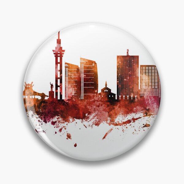Item preview, Kinshasa Democratic Republic of the Congo Skyline designed and sold by ArtPrints.