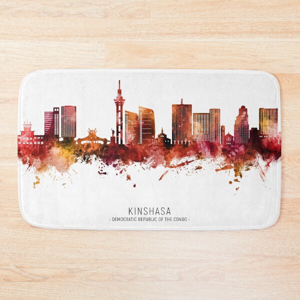 Item preview, Kinshasa Democratic Republic of the Congo Skyline designed and sold by ArtPrints.
