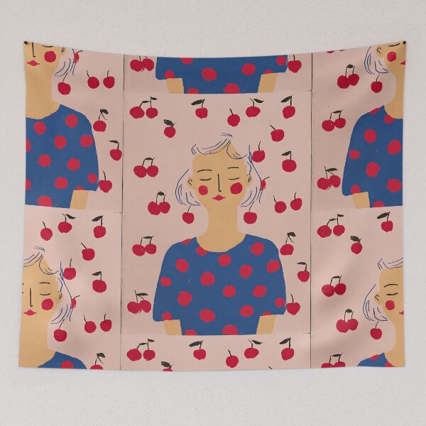 Item preview, Retro Cherry Girl designed and sold by bapupa.