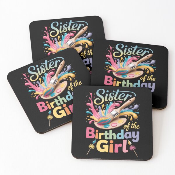 Item preview, Sister Of The Birthday Girl Little Artist Paint B-Day Party designed and sold by brynatshop.