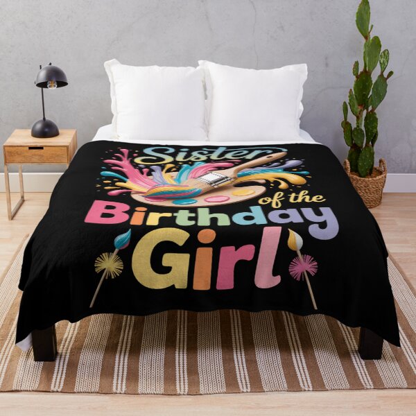 Item preview, Sister Of The Birthday Girl Little Artist Paint B-Day Party designed and sold by brynatshop.