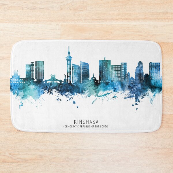 Item preview, Kinshasa Democratic Republic of the Congo Skyline designed and sold by ArtPrints.