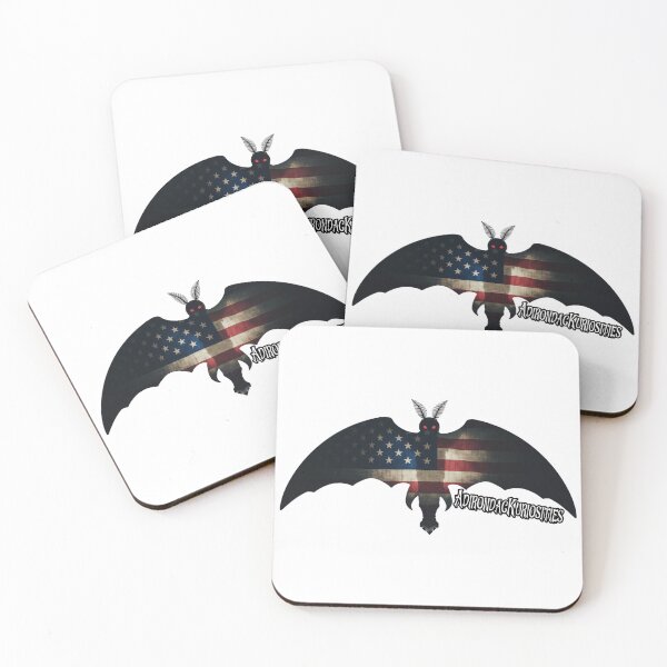 Item preview, Mothman American Flag designed and sold by AdirondacKuriosities.