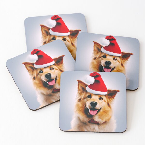 Item preview, Dog in a Santa Hat designed and sold by Zofia Sosnecka.