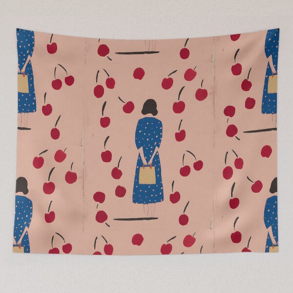 Item preview, Playful Cherry Girl designed and sold by bapupa.