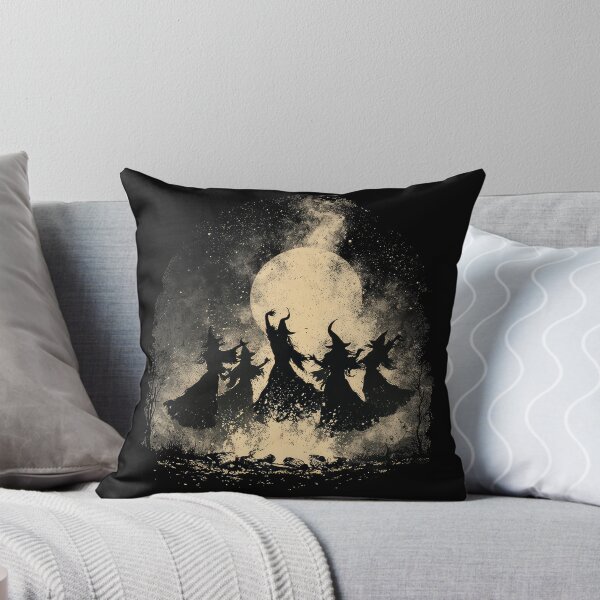 Item preview, Halloween witches dancing around a fire wicca pagan art design designed and sold by thewandswant.