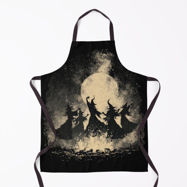 Item preview, Halloween witches dancing around a fire wicca pagan art design designed and sold by thewandswant.
