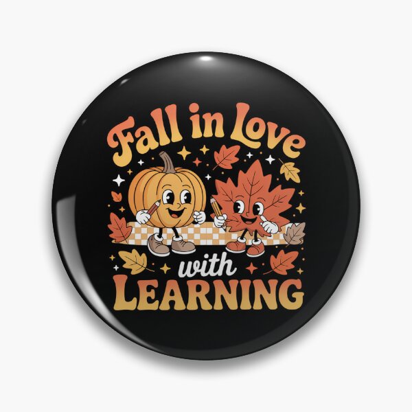 Item preview, Fall In Love With Learning Autumn Pumpkin Teacher designed and sold by brynatshop.