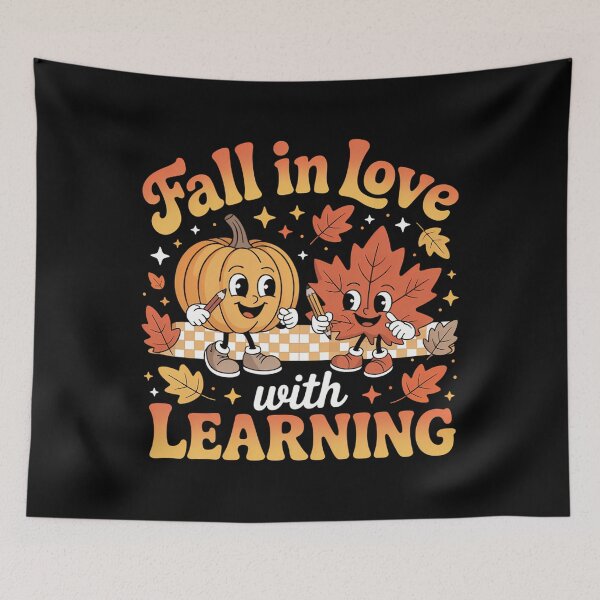 Item preview, Fall In Love With Learning Autumn Pumpkin Teacher designed and sold by brynatshop.