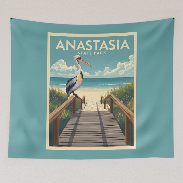 Item preview, Anastasia State Park - Florida  designed and sold by GoodOldVintage.