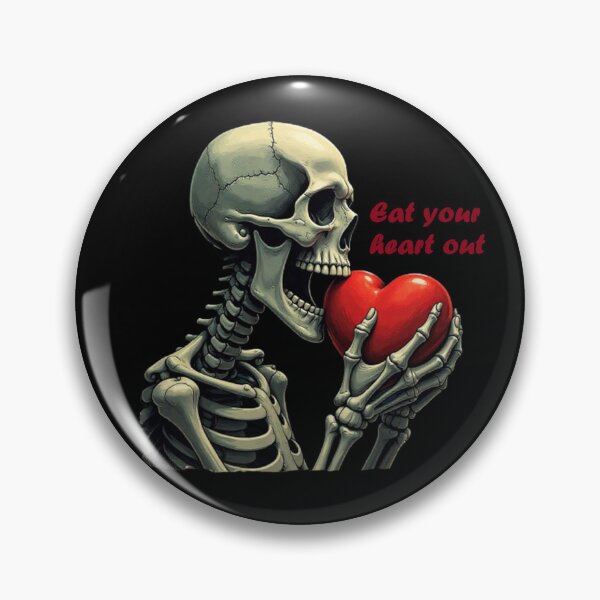 Item preview, Eat your heart out skeleton designed and sold by Zygu.