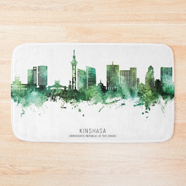 Item preview, Kinshasa Democratic Republic of the Congo Skyline designed and sold by ArtPrints.