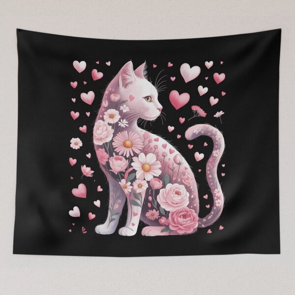 Item preview, Happy Meowentine's Day Girls Cat Valentine's Day designed and sold by brynatshop.