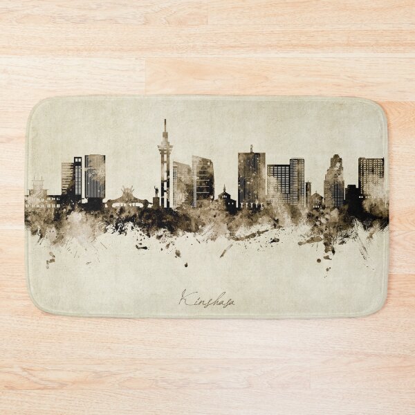 Item preview, Kinshasa Democratic Republic of the Congo Skyline designed and sold by ArtPrints.
