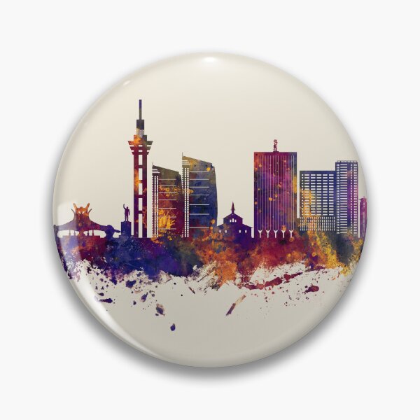 Item preview, Kinshasa Democratic Republic of the Congo Skyline designed and sold by ArtPrints.