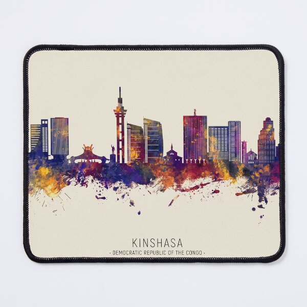 Item preview, Kinshasa Democratic Republic of the Congo Skyline designed and sold by ArtPrints.