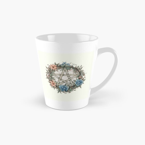 Item preview, Pagan Wicca Floral Pentagram art design designed and sold by thewandswant.