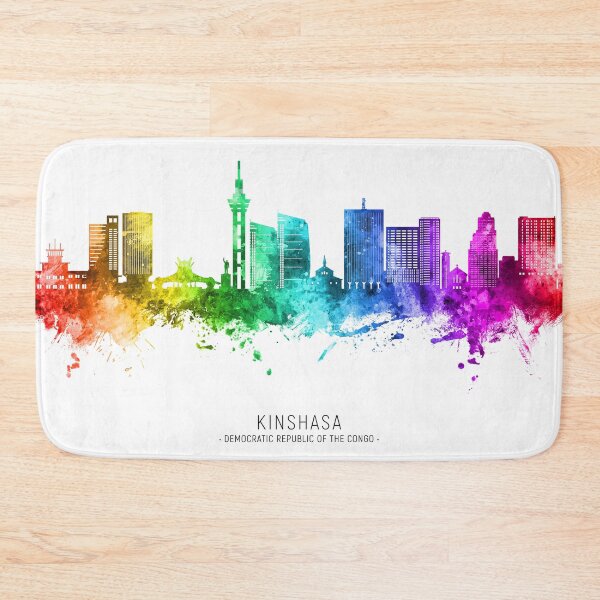 Item preview, Kinshasa Democratic Republic of the Congo Skyline designed and sold by ArtPrints.
