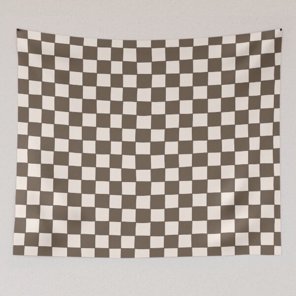Item preview, Small, Freehand, Beige and Brown, Checkerboard designed and sold by OneThreeSix.