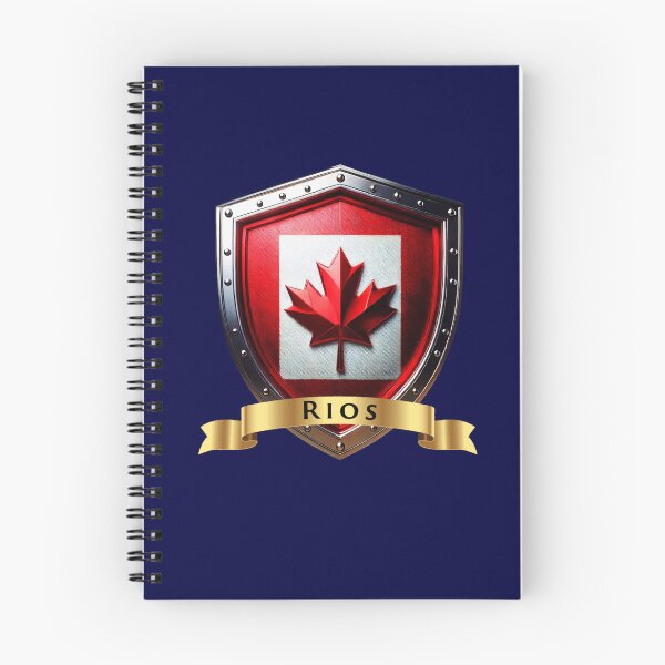 Item preview, Rios Family Canada Shield, Maple Leaf Heraldry Crest designed and sold by Highlandkings.